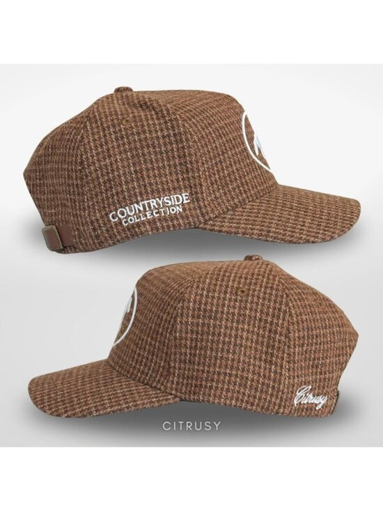 Unisex Houndstooth Cute Caps Cowgirls Cowboys Snapback Western Trucker Hat main image 4